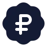 Badge Russian Ruble icon preview