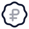 Badge Russian Ruble icon preview