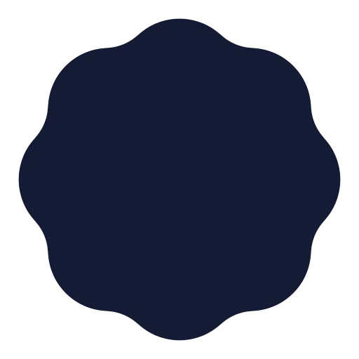 Badge Icon in Solid Rounded style