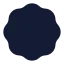 Badge icon with solid rounded style