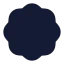 Badge icon with solid standard style