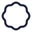 Badge icon with stroke standard style