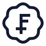 Badge Swiss Franc icon preview