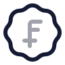 Badge Swiss Franc icon preview