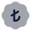 Badgeturkishlira icon with bulk rounded style