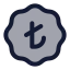 Badgeturkishlira icon with duotone rounded style