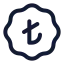 Badgeturkishlira icon with stroke rounded style
