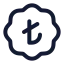 Badgeturkishlira icon with stroke standard style