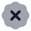 Badgex icon with bulk rounded style