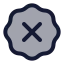 Badgex icon with duotone rounded style