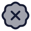 Badgex icon with duotone standard style