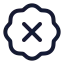 Badgex icon with stroke standard style