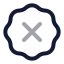 Badgex icon with twotone rounded style