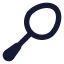 Badminton icon with solid rounded style