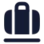 Baggageclaim icon with solid rounded style
