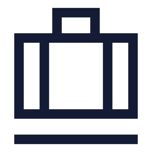 Baggage Claim Icon in Stroke Sharp style
