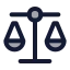 Balancescale icon with duotone standard style