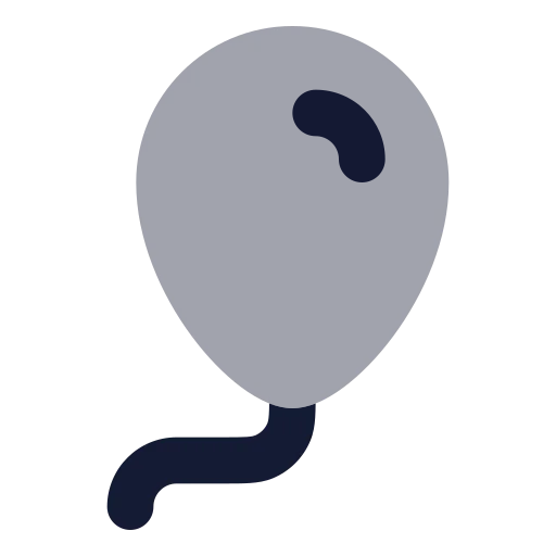 Balloon Icon in Bulk Rounded style