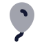 Balloon icon with bulk rounded style