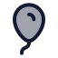 Balloon icon with duotone standard style