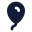 Balloon icon with solid standard style