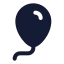 Balloon icon with solid standard style