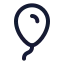 Balloon icon with stroke standard style