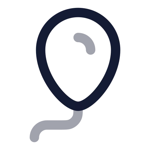 Balloon Icon in Twotone Rounded style