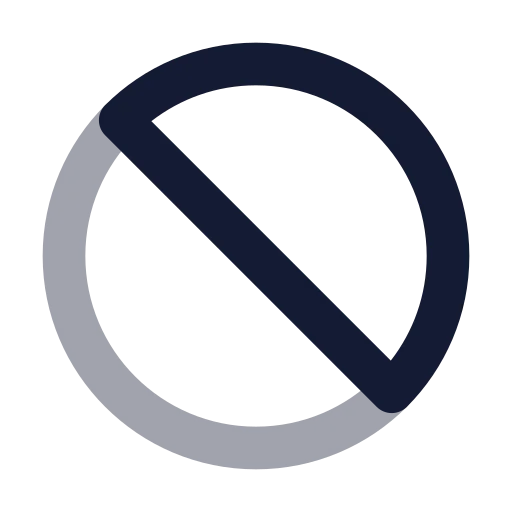 Ban Icon in Bulk Rounded style