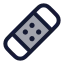 Bandage icon with duotone rounded style