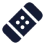 Bandage icon with solid standard style