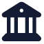 Bank icon with solid standard style