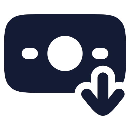 Banknote Arrow Down Icon in Solid Rounded style