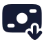 Banknotearrowdown icon with solid rounded style