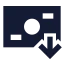 Banknotearrowdown icon with solid sharp style