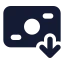 Banknotearrowdown icon with solid standard style