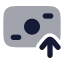 Banknotearrowup icon with bulk rounded style