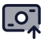 Banknotearrowup icon with duotone standard style