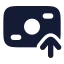 Banknotearrowup icon with solid rounded style