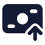 Banknotearrowup icon with solid standard style