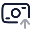 Banknotearrowup icon with twotone rounded style