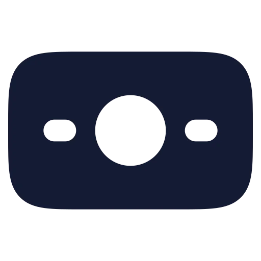 Banknote Icon in Solid Rounded style
