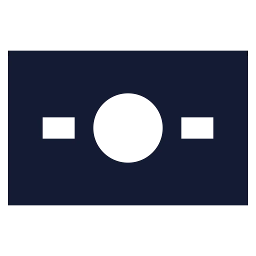 Banknote Icon in Solid Sharp style