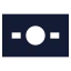 Banknote icon with solid sharp style