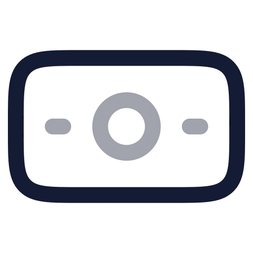 Banknote Icon in Twotone Rounded style