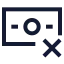 Banknotex icon with stroke sharp style