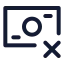 Banknotex icon with stroke sharp style