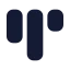 Barchart icon with solid rounded style