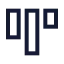 Barchart icon with stroke sharp style