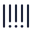 Barcode icon with stroke standard style